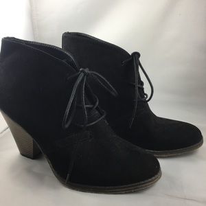 Mia Heel Black Booties Size9M
